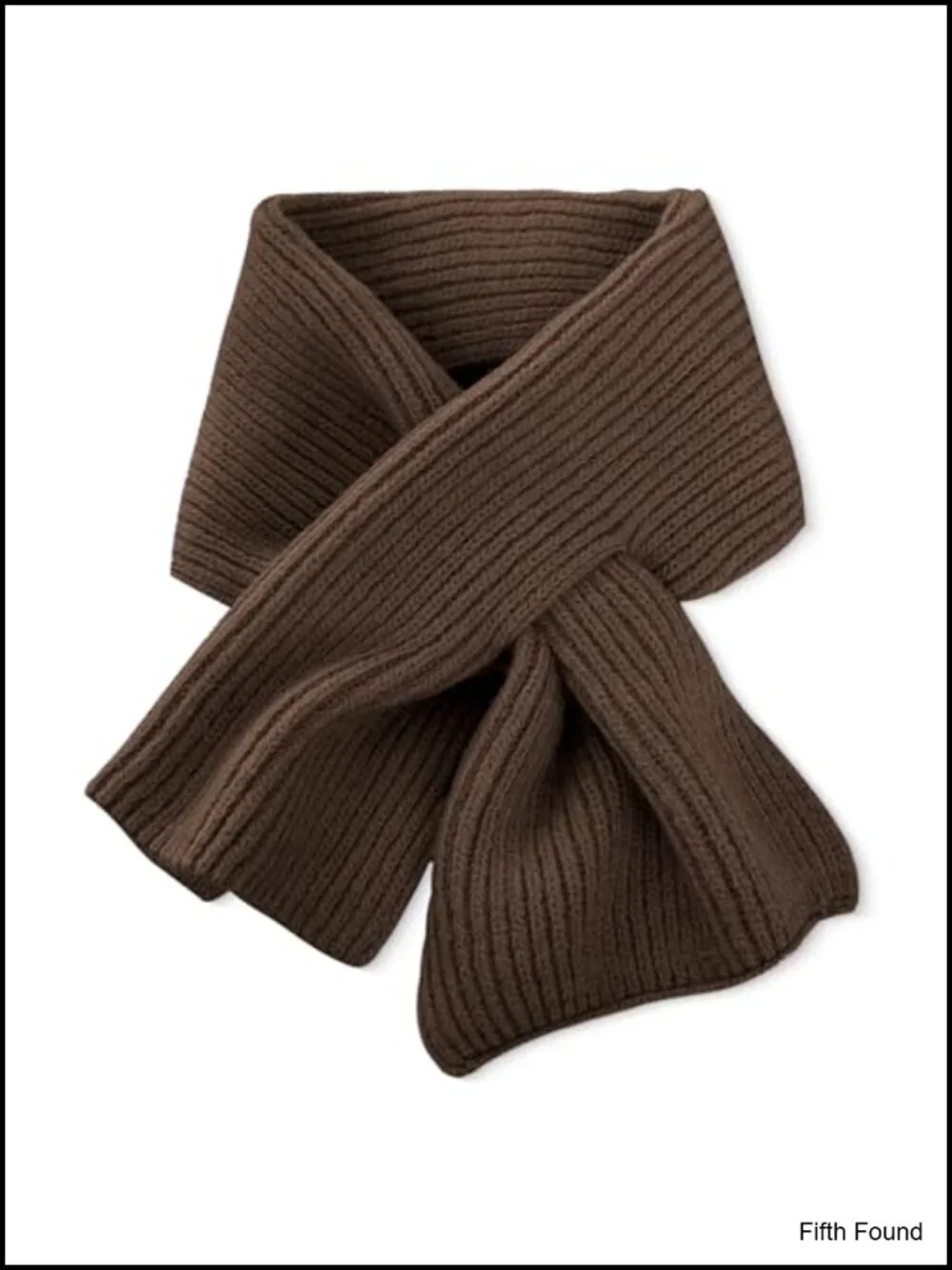 Unisex Thick Knit Scarf Extra Warm Insert Buckle Winter Neck Wrap